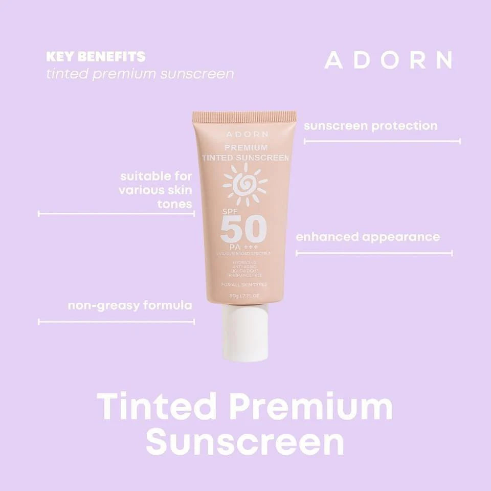 ADORN Premium Tinted Sunscreen SPF50 PA+++