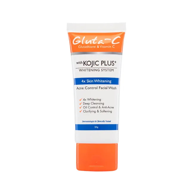 Gluta C with Kojic plus+ Acne Control Facial Wash.