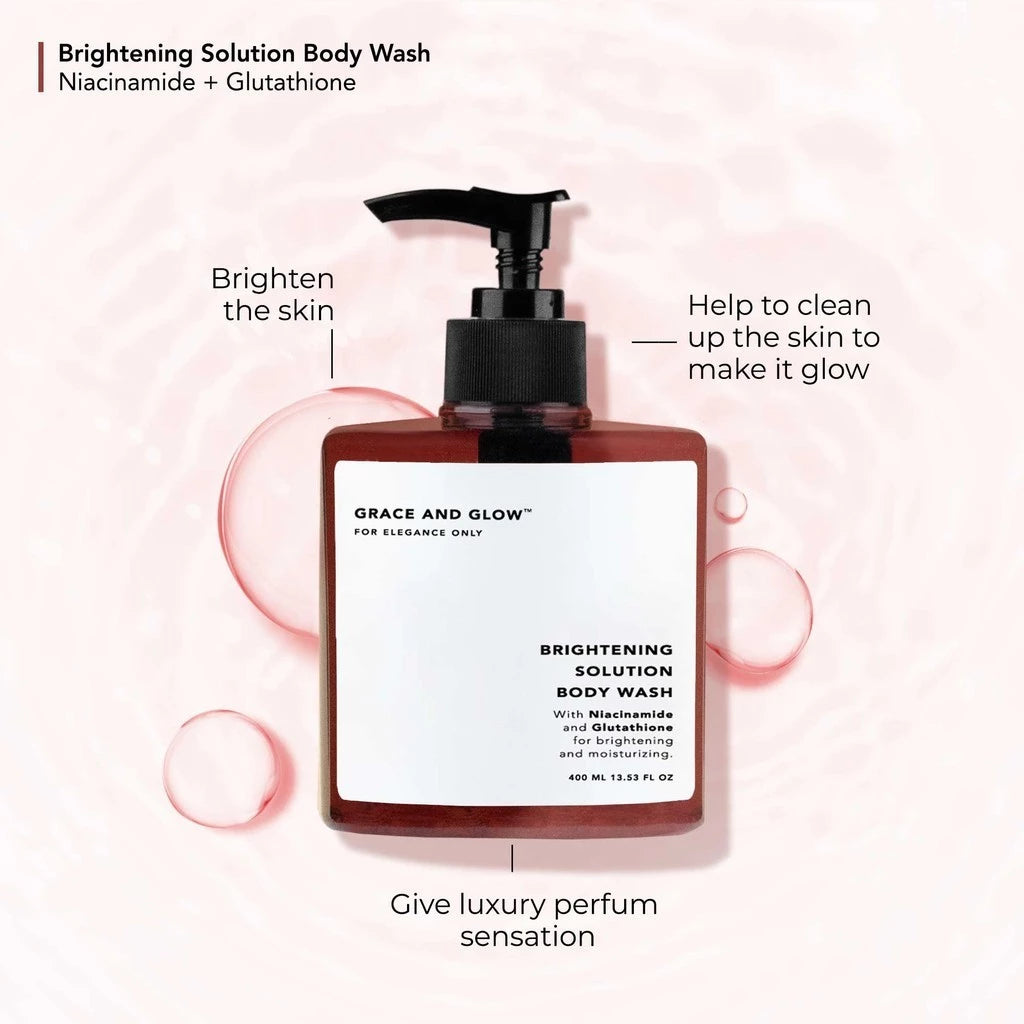 Grace And Glow Brightening Solution Body Wash Shower Gel – Body Care Whitening for Skin