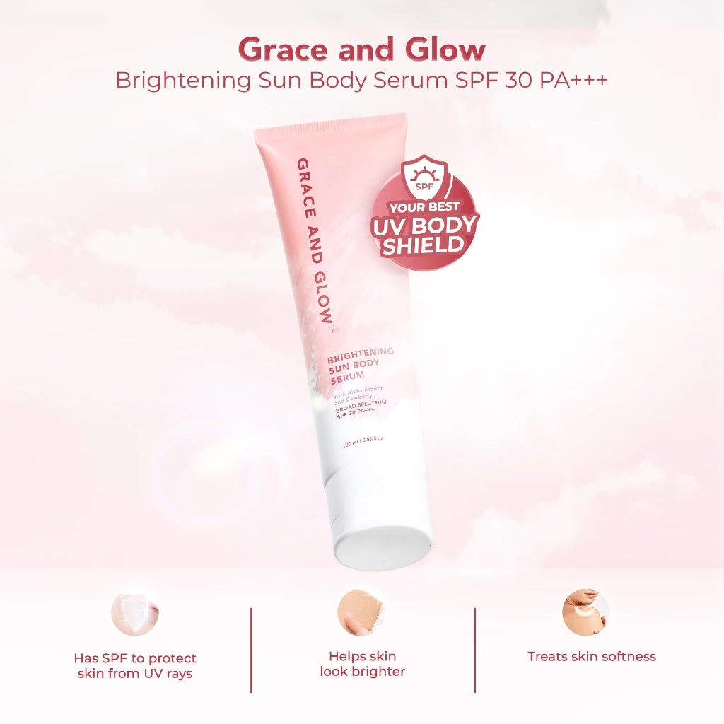 Grace and Glow Brightening Sun Lotion Body Serum – with SPF 30 PA+++ For Bright and Smooth Skin