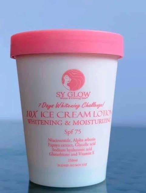 SY Glow 10x Ice Cream Lotion for Body White & Moisturizing 250ml