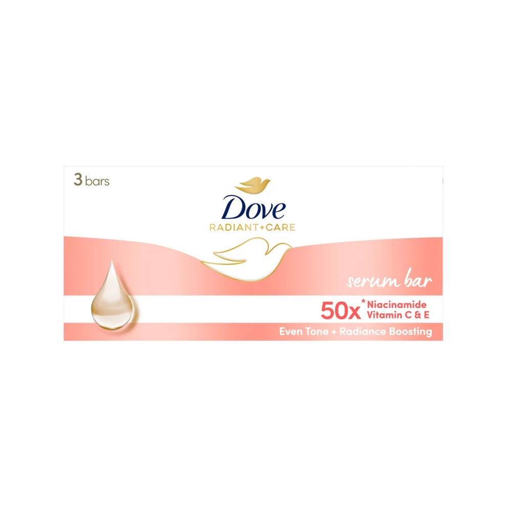 Dove Radiant + Care Serum Bar Niacinamide and Vitamin C&E 3x90g