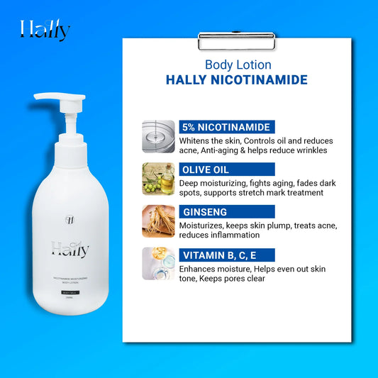 Hally Nicotinamide Moisturizing Body Lotion 250ml