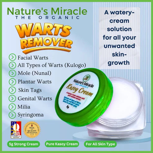 Nature’s Miracle Kasoy Cream Original Warts/Skin Tag Remover (5gm)