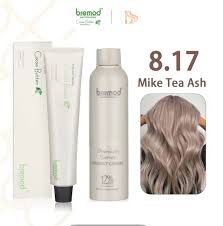 Bremod Premium Milktea Ash 8.71 (Hair Colorant/ Hair Dye with Oxidizing Cream 12%) Hair Color