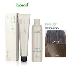 Bremod Premium Mocha Brown  66.77 (Hair Colorant/ Hair Dye with Oxidizing 12%) Hair Color