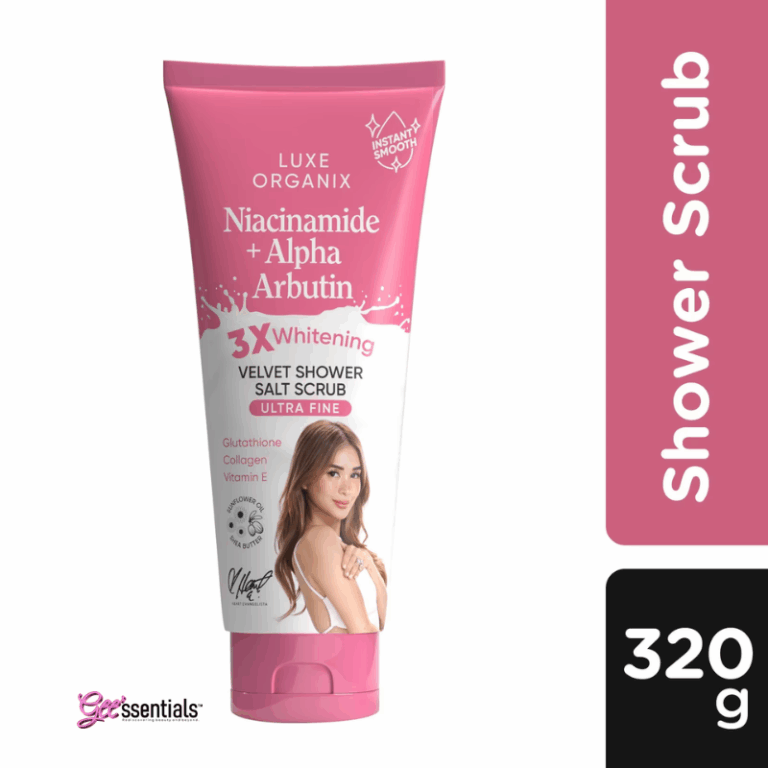 Luxe Organix Niacinamide + Alpha Arbutin Velvet Salt Scrub 300g