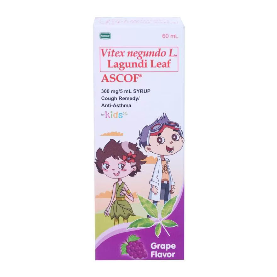 Lagundi  Ascof Vitex Negundo Lagundi Leaf for kids 60ml