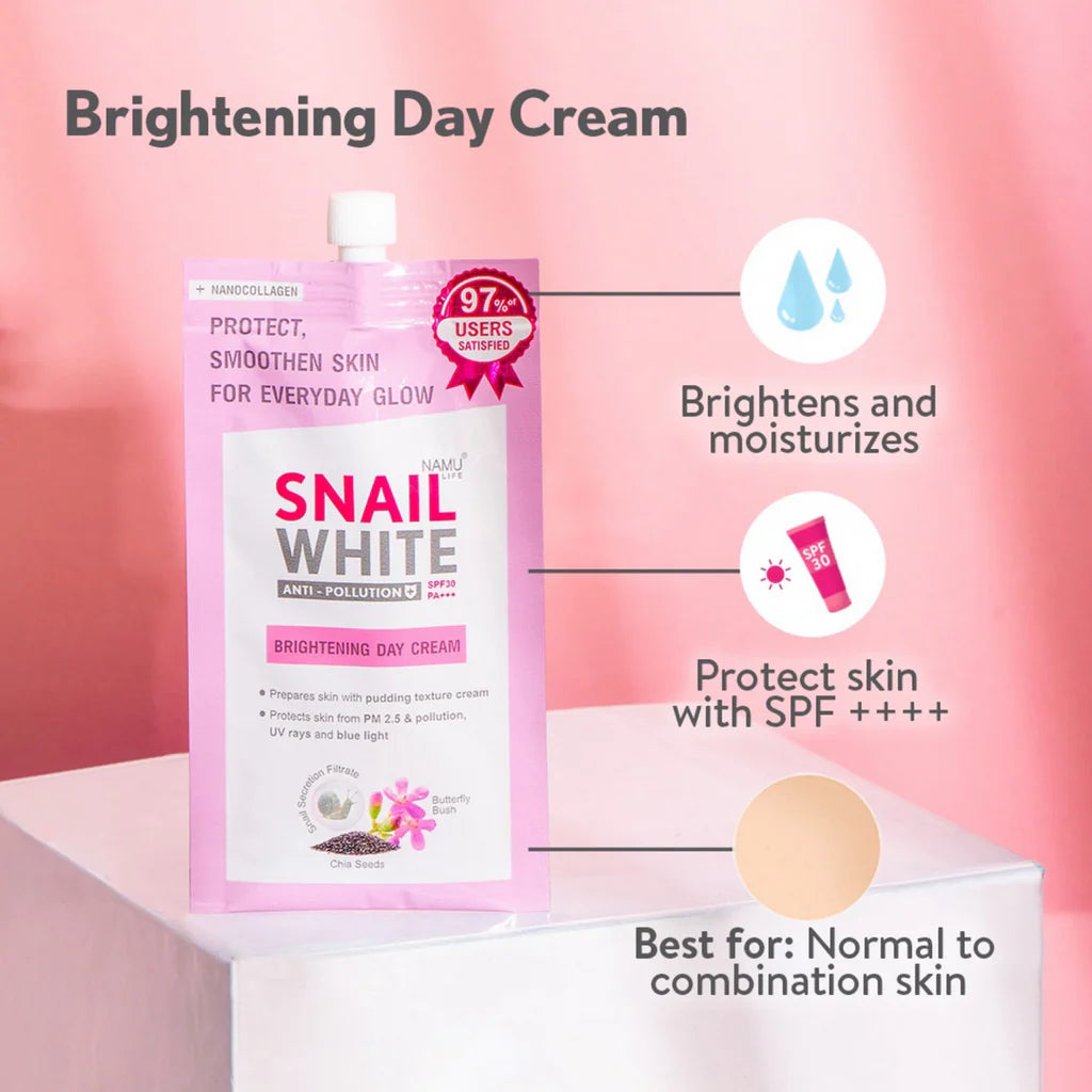 SNAILWHITE Brightening Day Cream SPF30 7ml
