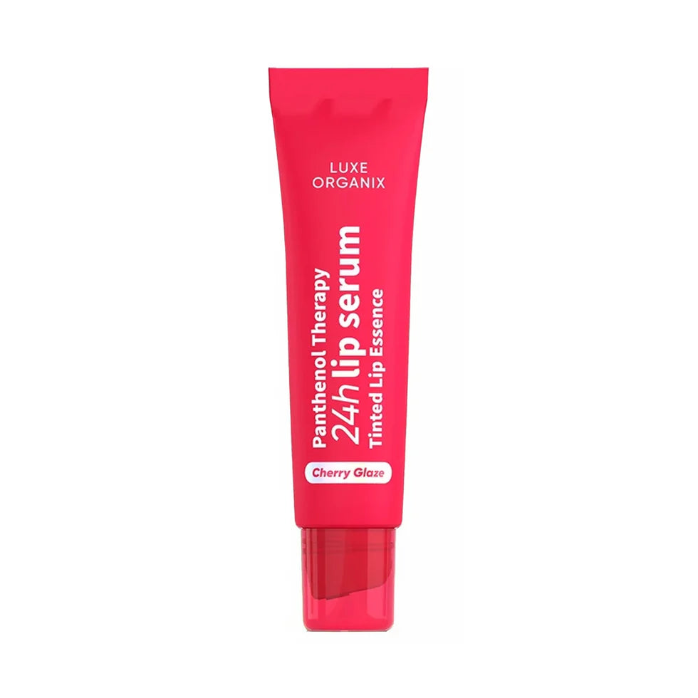 Luxe Organix Panthenol Therapy 24H Lip Serum Tinted Lip Essence Cherry Glaze 10g