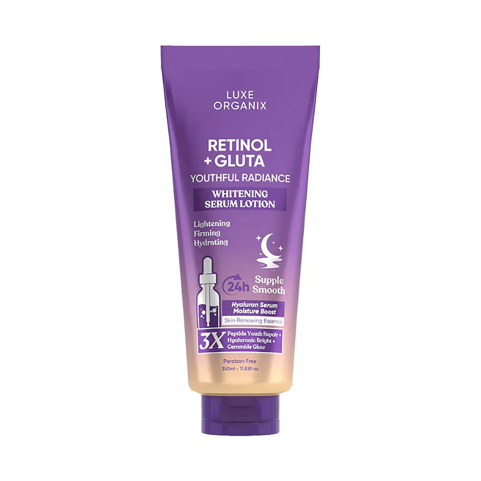 Luxe Organix Retinol + Gluta Whitening Serum Lotion 350ml