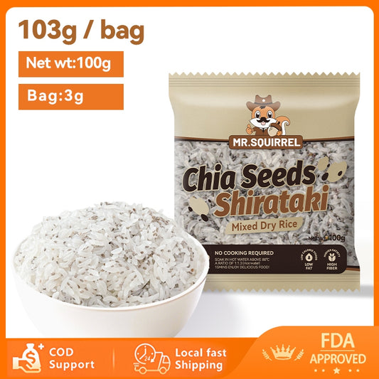 Mr Squirrel Shiritake Rice with Chia Seeds 100g