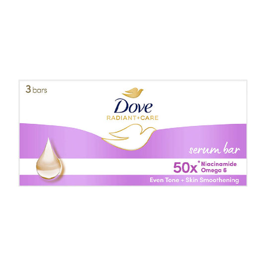 Dove Bar Soap Radiant+Care Serum Niacinamide Omega6 3x90g