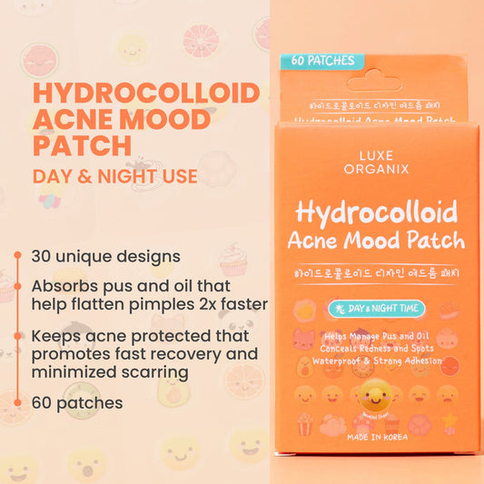 Luxe Organix Hydrocolloid Acne Mood Patch 60pcs