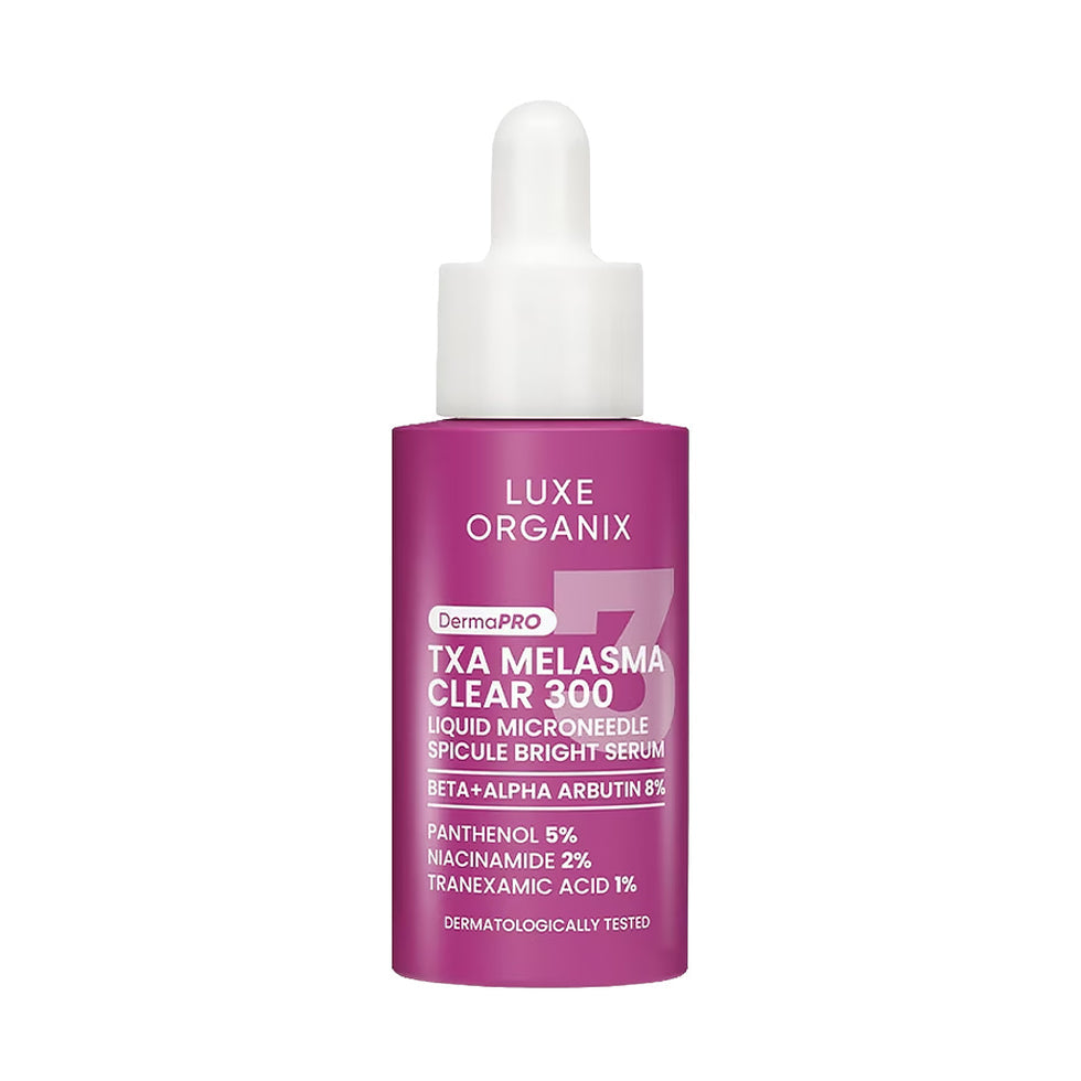 Luxe Organix DermaPRO TXA Melasma Clear 300 Liquid Microneedle Spicule Bright Serum 30ml