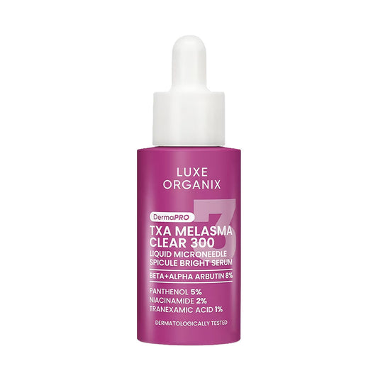 Luxe Organix DermaPRO TXA Melasma Clear 300 Liquid Microneedle Spicule Bright Serum 30ml