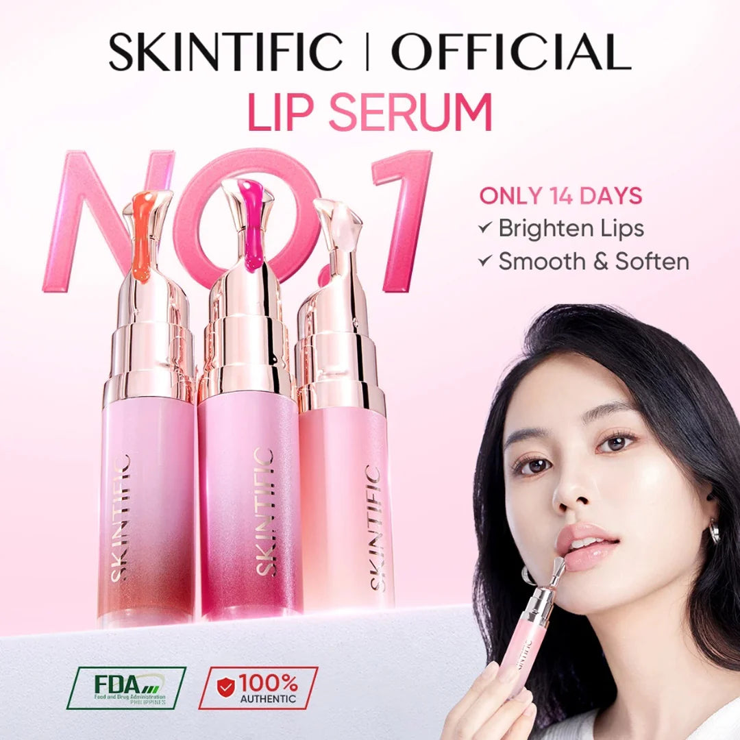 Skintific Peptide Nourishing Brightening Lip Serum -CHERRY RED
