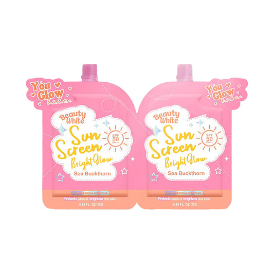 You Glow Babe Beauty White Sunscreen Bright Glow SPF 50 PA+++ Twin Pack